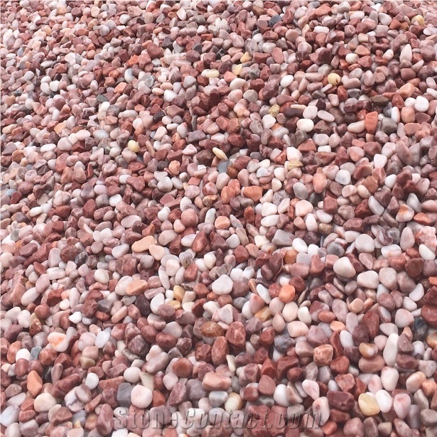 Pink Limestone Tumbled Pebble Stone