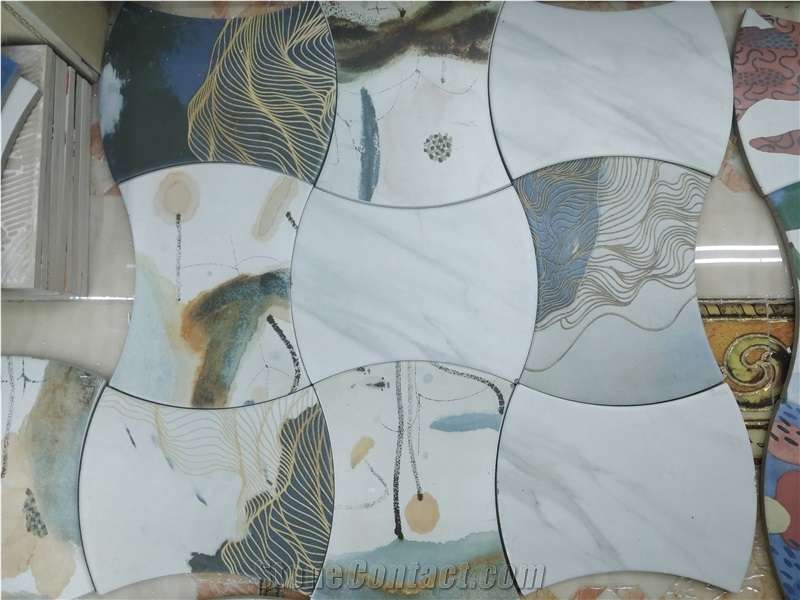 Ceramic Floor Tile,Shaped Ceramic Tile