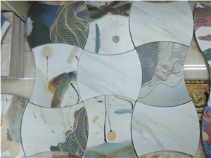 Ceramic Floor Tile,Shaped Ceramic Tile