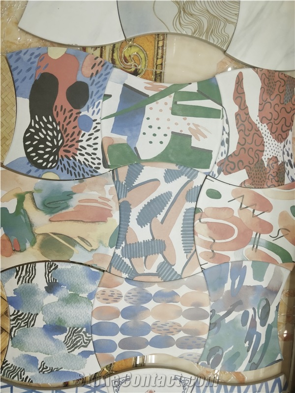 Ceramic Floor Tile,Shaped Ceramic Tile