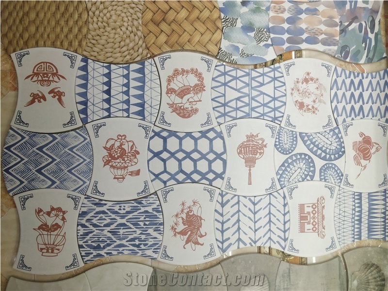Ceramic Floor Tile,Shaped Ceramic Tile