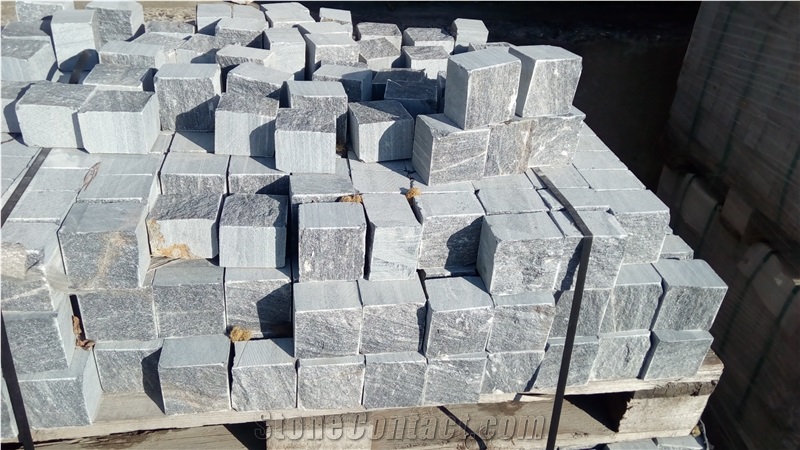 Dark Marble Paving Cubes