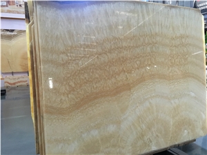 Colophony Yellow Onxy Slab Polished for Floor