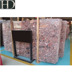 Seven Colorful Pearl Marble Polished Slab and Tile