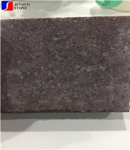 Flamed Dayang Red Porphyry Cubes Paving Stone