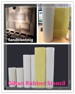 Protect Stones Surface Sandblasting Rubber Stencil