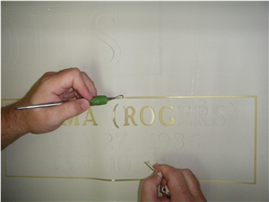 Protect Stones Surface Sandblasting Rubber Stencil
