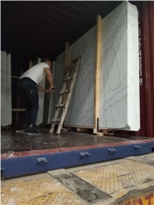 New Bianco Carrara Marble White Carrara Slab
