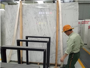 New Bianco Carrara Marble White Carrara Slab