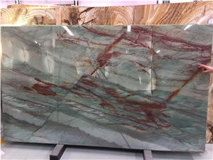Botanic Imperial Green Quartzite Stone Slab