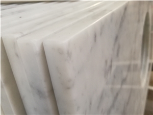 Solid Surface White Marble Bathroom Vanity Tops
