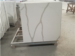 White Engineer Stone Office Worktop Coffee Tables