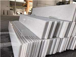 Good Quality Stair Steps with Pure White Marble Good Quality Stair Steps with Pure White Marble