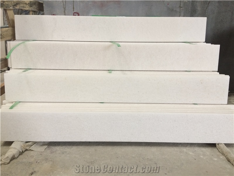 Good Quality Stair Steps with Pure White Marble