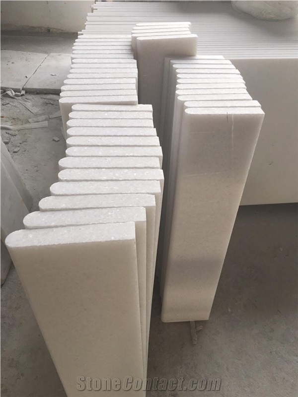 Good Quality Stair Steps with Pure White Marble