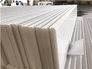 Good Quality Stair Steps with Pure White Marble