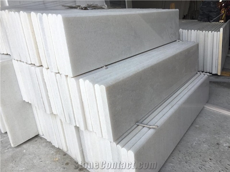 Good Quality Stair Steps with Pure White Marble