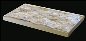 High Quality Yellow Mushroom Marble Wall