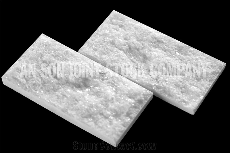 Milky White Marble Mushroomed Stone- Mushroom Marble