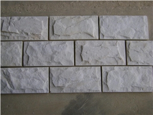 Milky White Marble Mushroomed Stone- Mushroom Marble