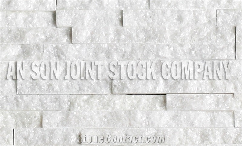 Milky White Marble Mushroomed Stone- Mushroom Marble