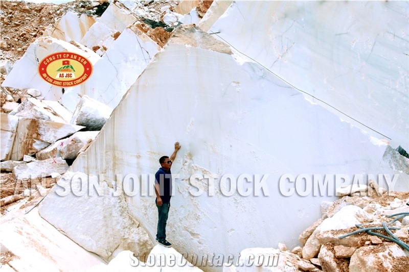 Viet Nam White Marble Block