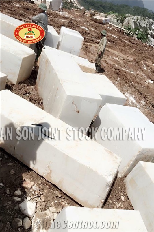 Viet Nam White Marble Block