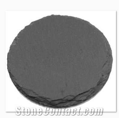 Black Slate Plate Food Tableware Application