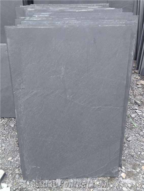 Black Slate Slab&Tiles China Jiujiang Natural