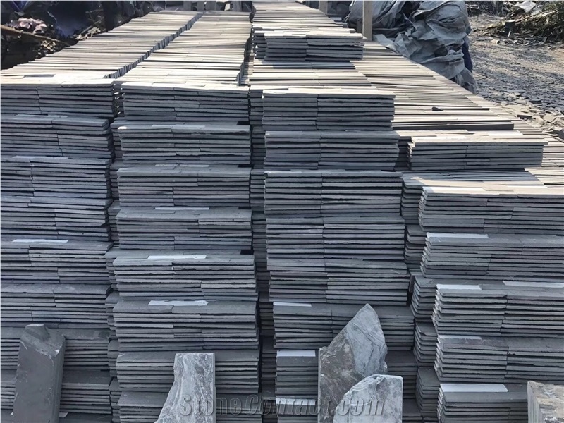 Black Slate Slab&Tiles China Jiujiang Natural