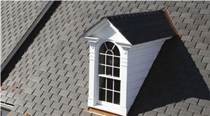 Black Slate Stone Roofing Material Split