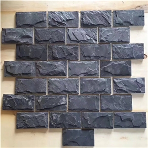 China Black Natural Slate Wall Cladding Panel China Black Natural Slate Wall Cladding Panel