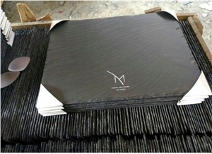 China Dark Grey Slate Plate Split