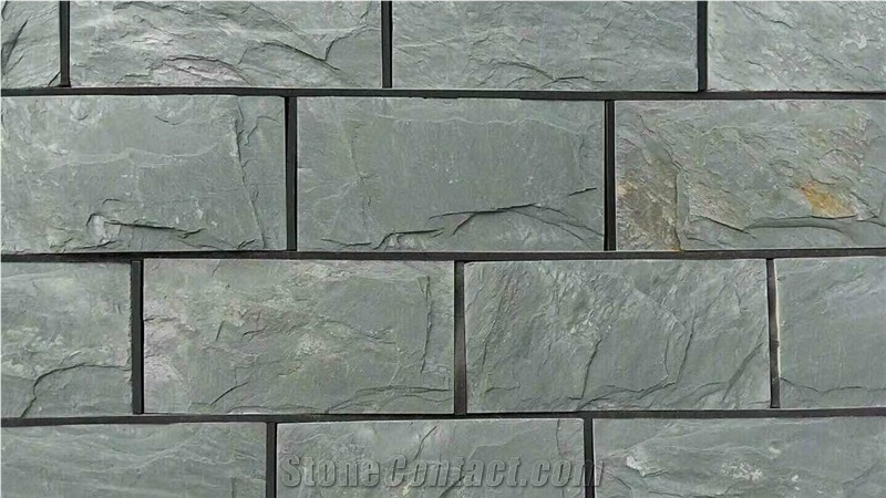 China Patio Paving Stone Split Green Slate Tiles