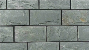 China Patio Paving Stone Split Green Slate Tiles