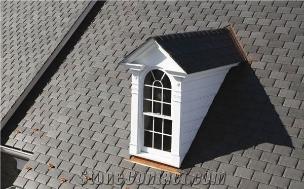 Roofing Slate Installation Project Split Black