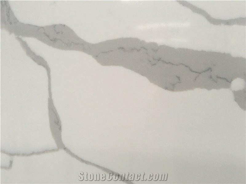 Calacatta White Quartz Slabs,White Quartz Slabs