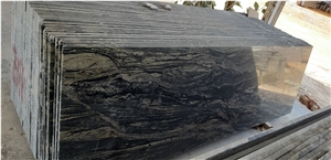 Spider Black Granite Slabs