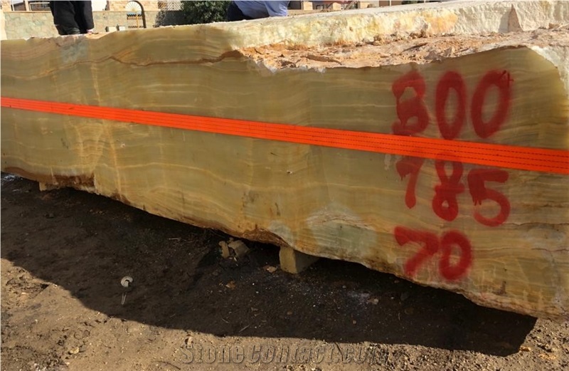 Light Green Onyx Block, Iran Green Onyx