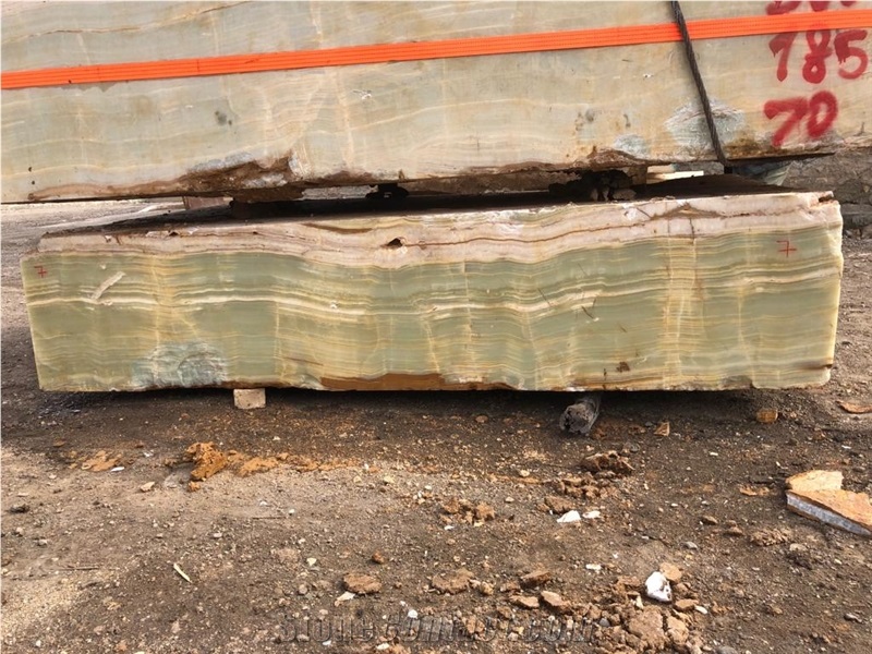 Light Green Onyx Block, Iran Green Onyx