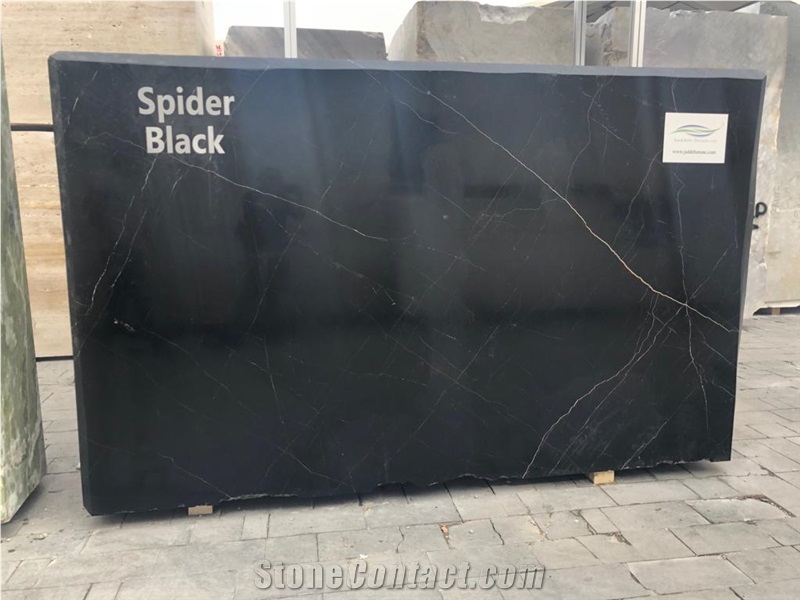 Spider Black Marble Blocks