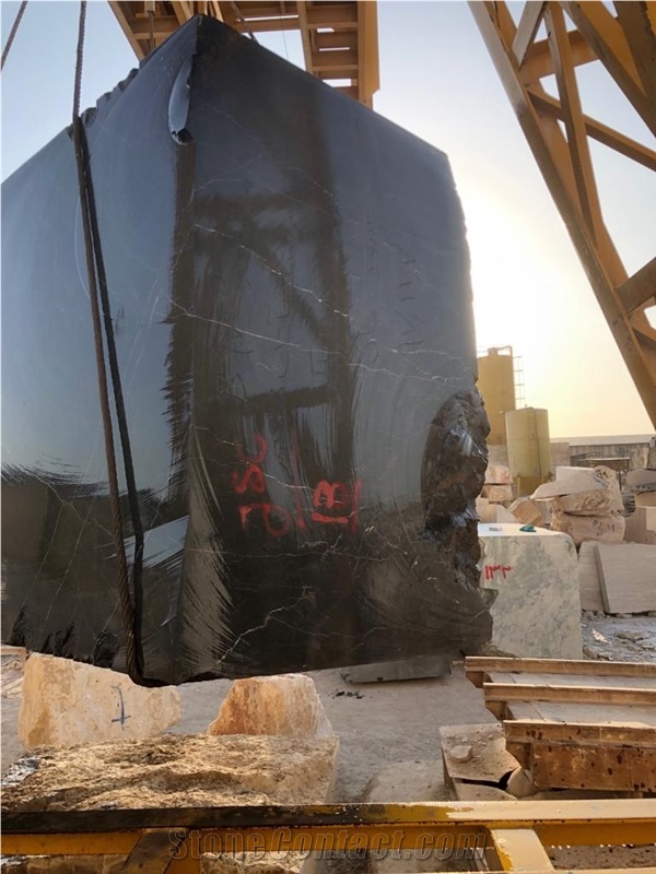 Spider Black Marble Blocks