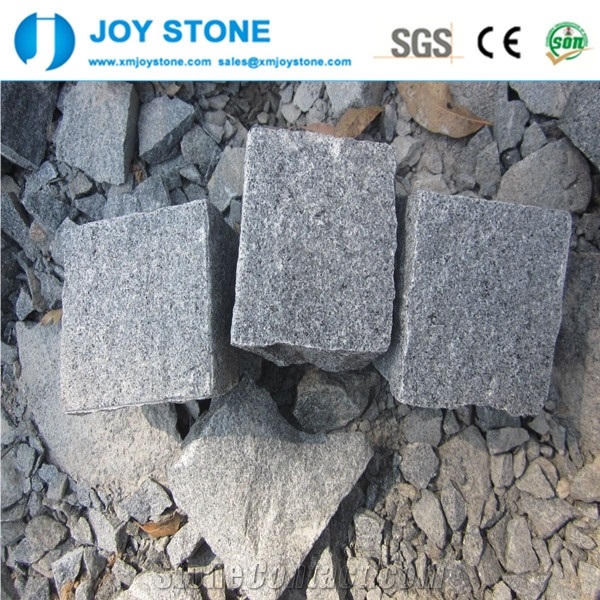 High Quality G654 Dark Grey Granite Cube Pavers