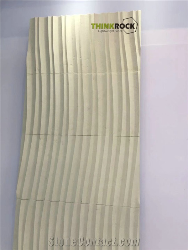 Artificial Stone Backed Honeycomb Cnc Wall Panels