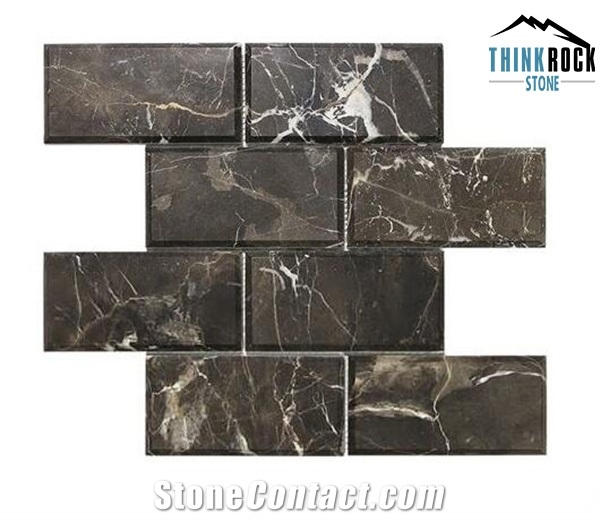 Dark Emperador Marble Mosaic Tiles