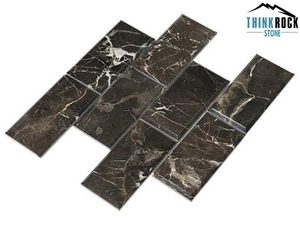 Dark Emperador Marble Mosaic Tiles
