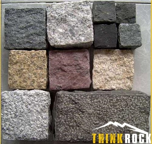 Driveway Paving Granite Cube Stone Cobblestones
