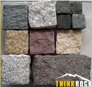 Driveway Paving Granite Cube Stone Cobblestones