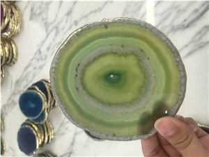 Semi Precious Agate Irregular Coasters, Cup Mats