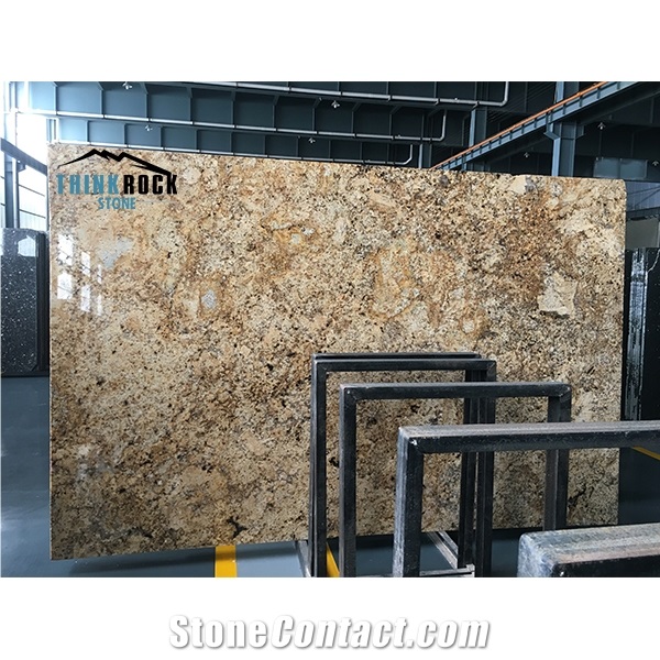 Solaris Gold Granite Giallo Solaris Slabs Tiles